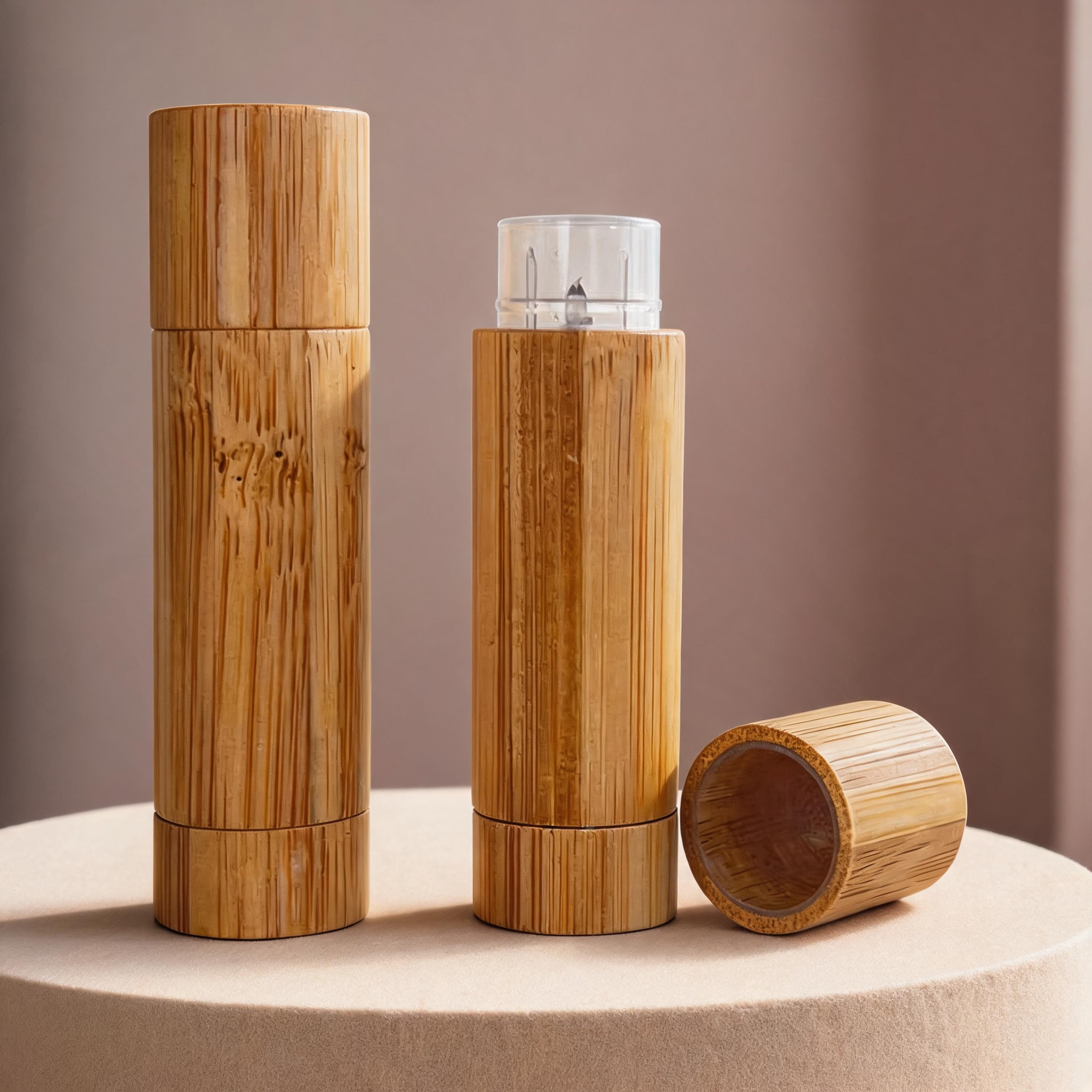 Customizable Bamboo Lip Balm Tube with Elegant Custom Design Party Office Travel Lip Balm Tube Customizable Bamboo Lip Balm Tube with Elegant Custom Design Party Office Travel Lip Balm Tube