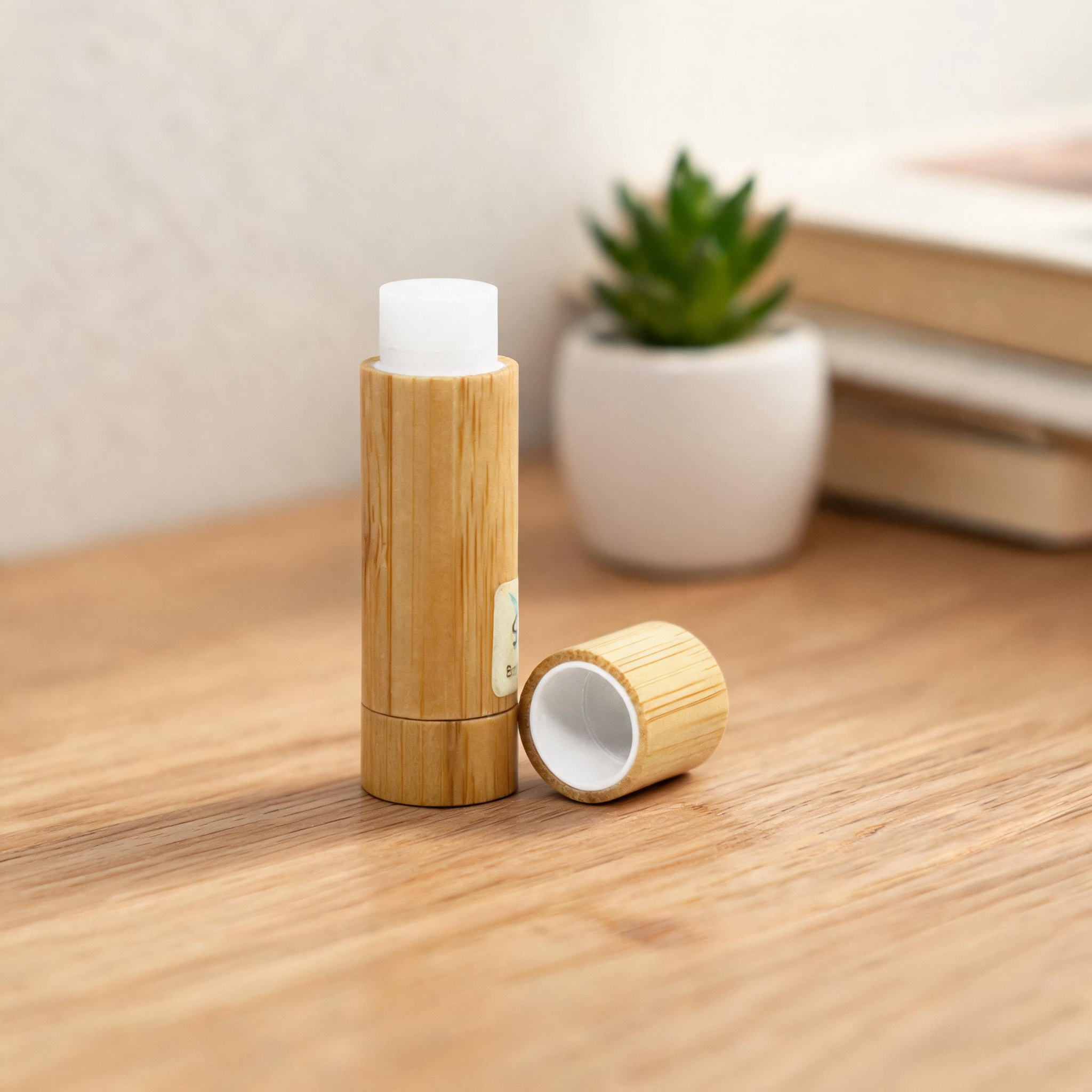 Customizable Bamboo Lip Balm Tube with Elegant Custom Design Party Office Travel Lip Balm Tube Customizable Bamboo Lip Balm Tube with Elegant Custom Design Party Office Travel Lip Balm Tube
