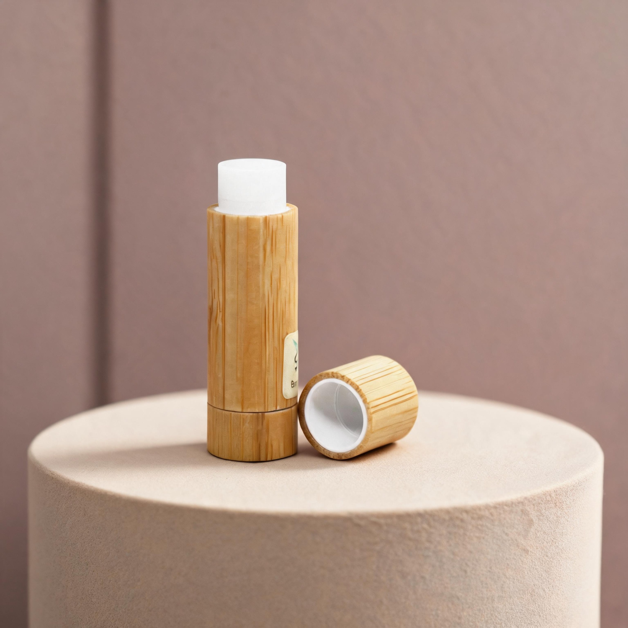 Customizable Bamboo Lip Balm Tube with Elegant Custom Design Party Office Travel Lip Balm Tube Customizable Bamboo Lip Balm Tube with Elegant Custom Design Party Office Travel Lip Balm Tube