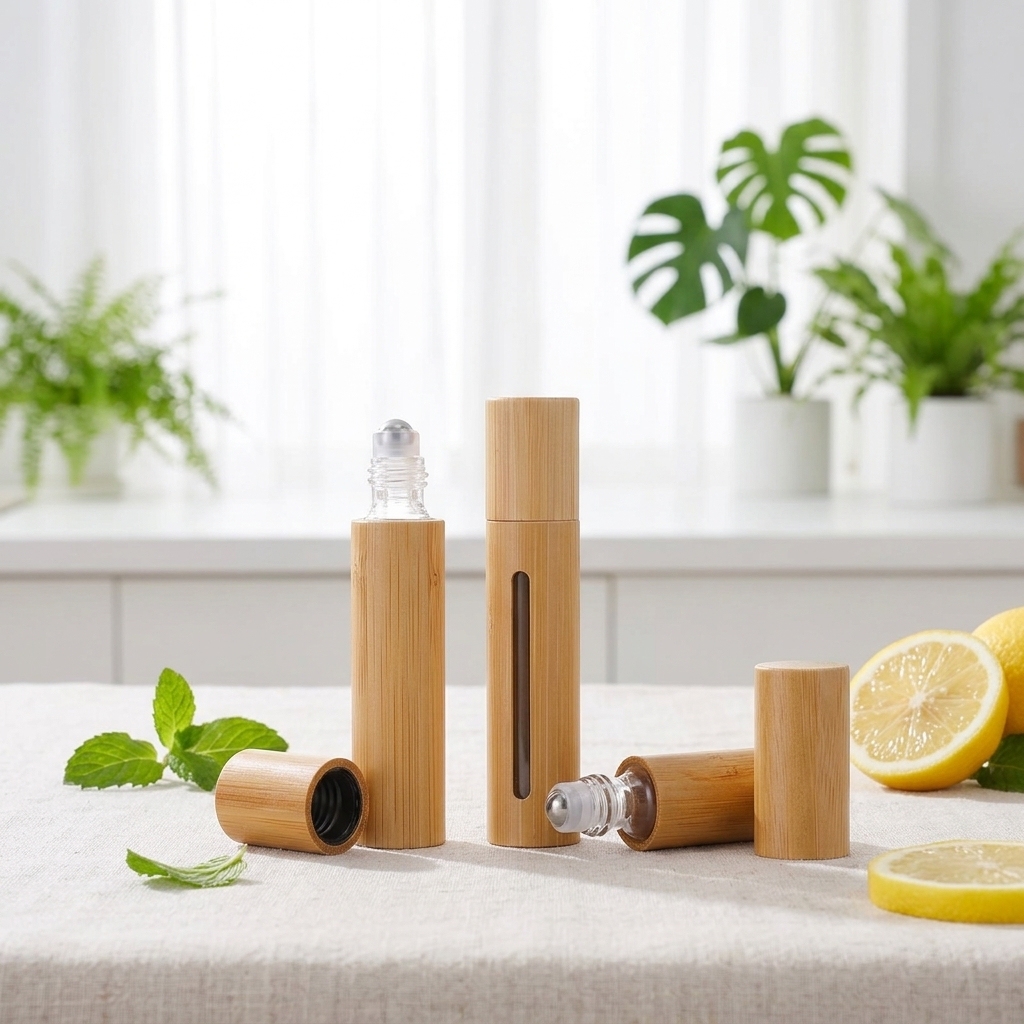 In Stock 3ml 5ml 10ml Bamboo Roller Bottle Glass Liner for Perfume Essential Oil Deodorant Cosmetic Packaging In Stock 3ml 5ml 10ml Bamboo Roller Bottle Glass Liner for Perfume Essential Oil Deodorant Cosmetic Packaging