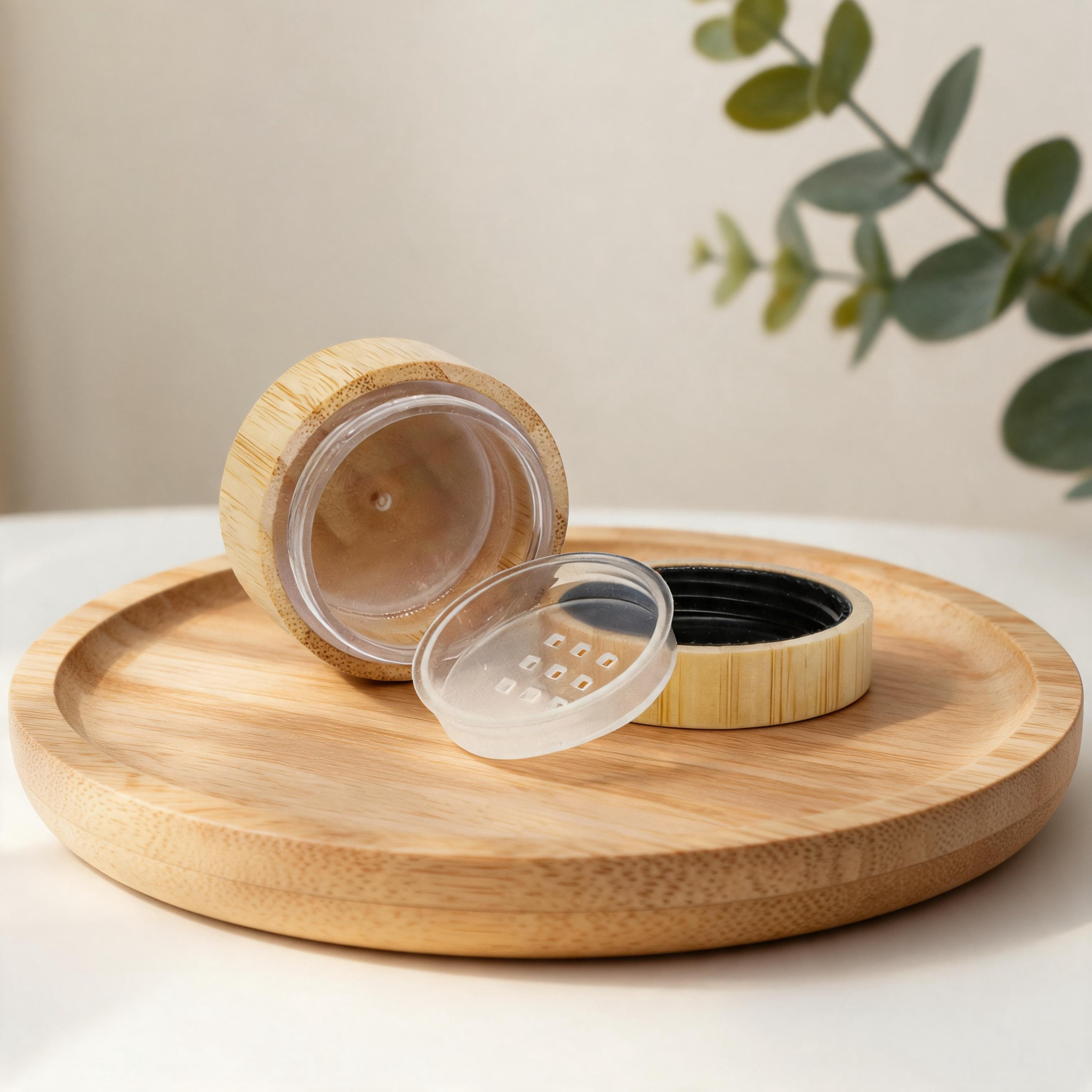 Luxury Loose Powder Container with Sifter and Puff Unique Customizable Gifts Makeup Vanity Travel Loose Powder Container