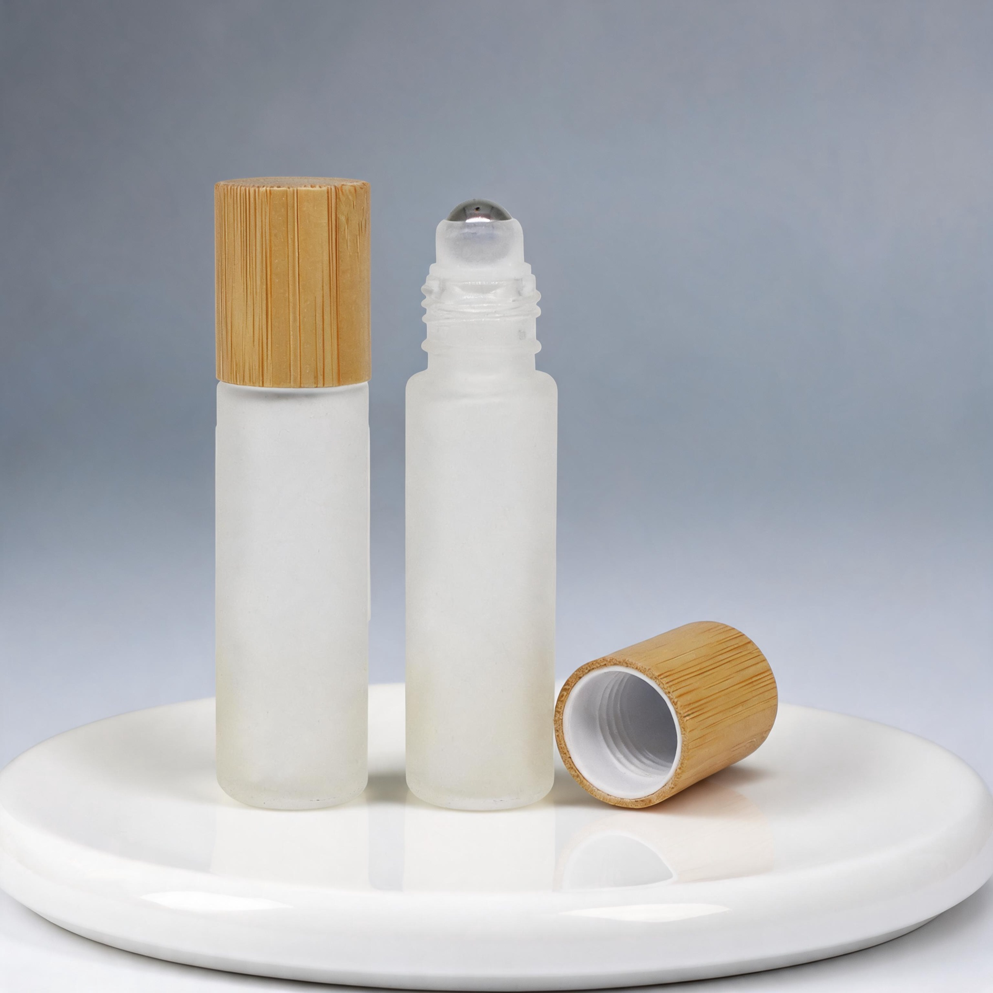 5ml Bamboo Roller Bottle Empty Essential Oil Perfume Roll on Glass Bottle Custom Cosmetic Packaging Private Label 5ml Bamboo Roller Bottle Empty Essential Oil Perfume Roll on Glass Bottle Custom Cosmetic Packaging Private Label