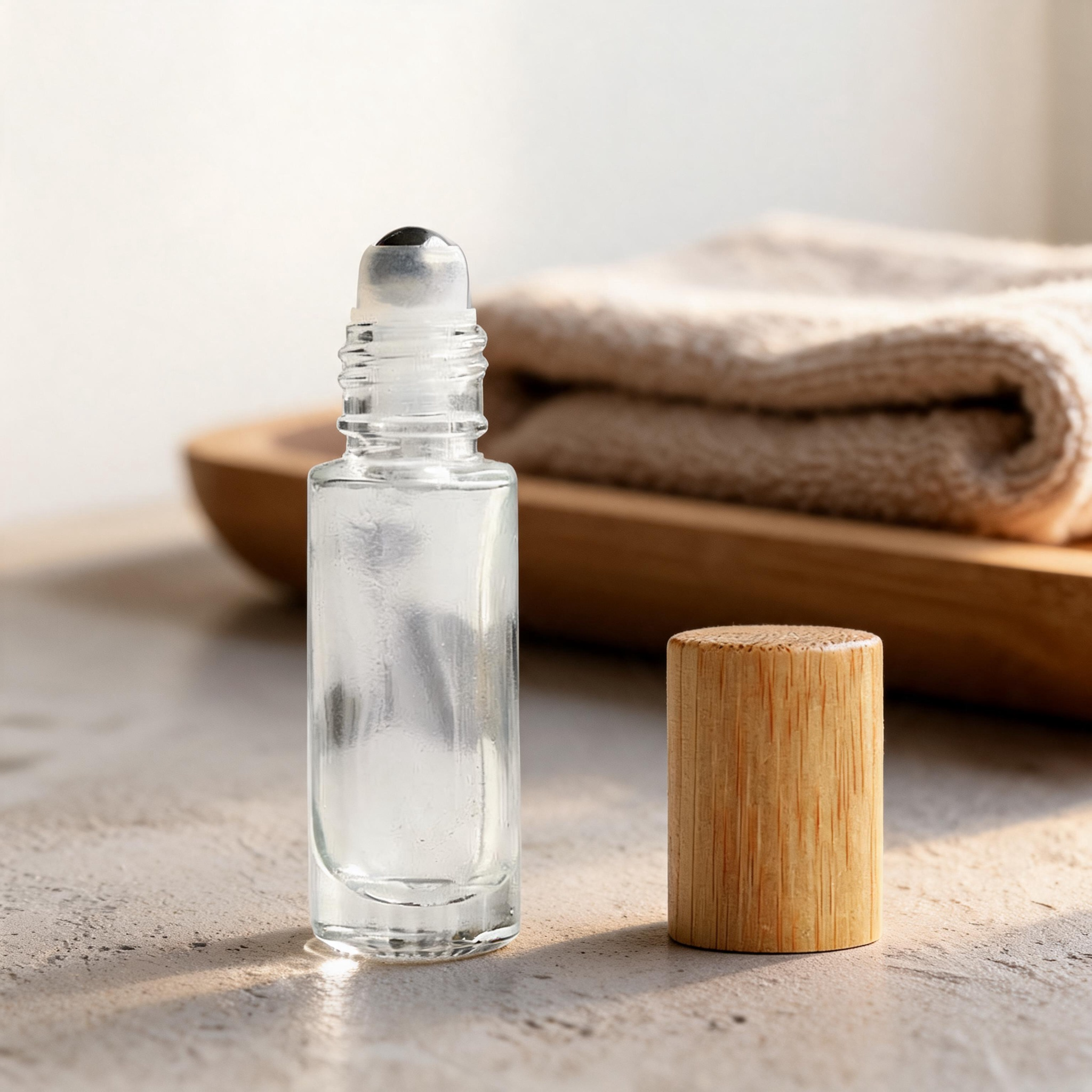 5ml Bamboo Roller Bottle Empty Essential Oil Perfume Roll on Glass Bottle Custom Cosmetic Packaging Private Label 5ml Bamboo Roller Bottle Empty Essential Oil Perfume Roll on Glass Bottle Custom Cosmetic Packaging Private Label