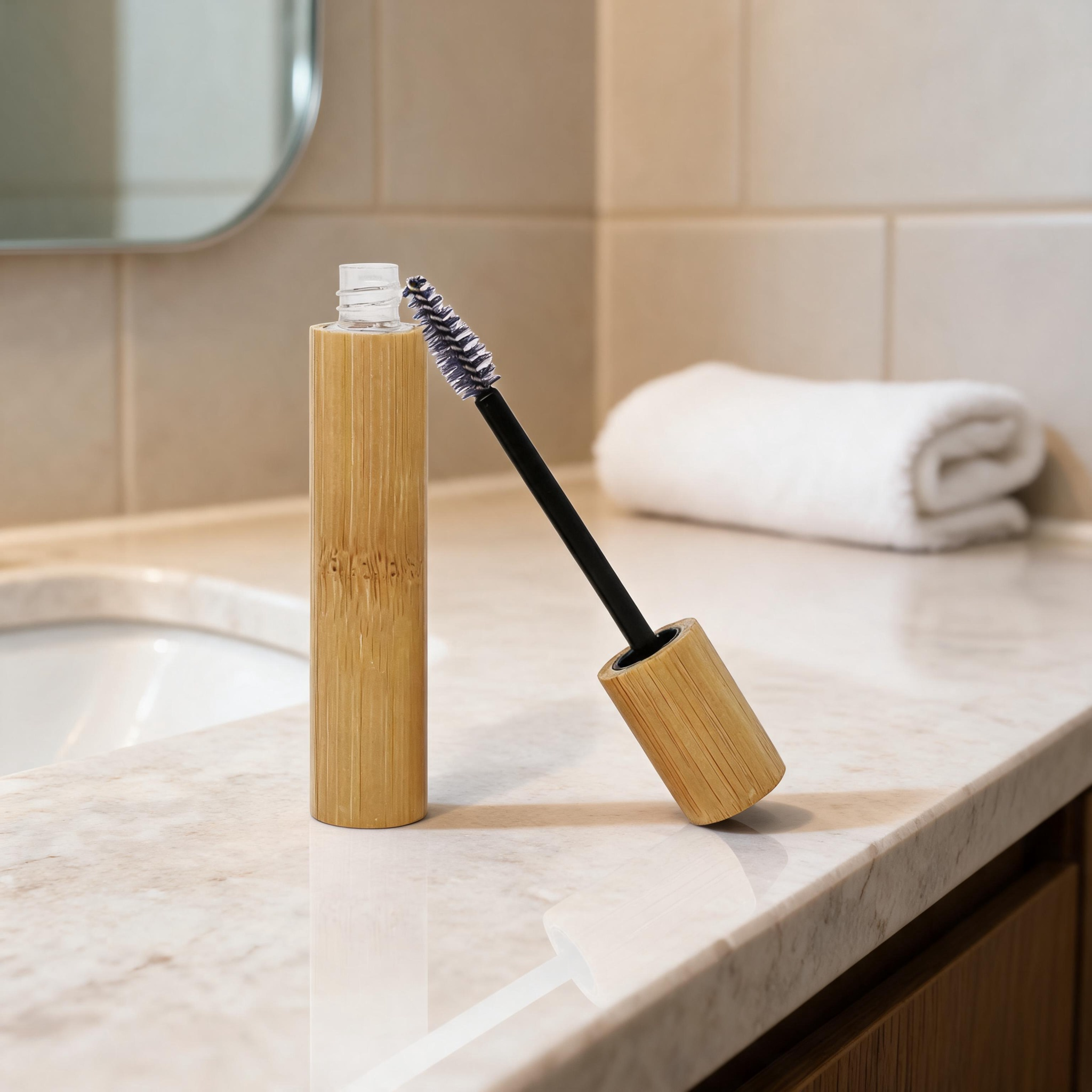 Dropper Bottles with Screw Cap and Bamboo Dropper Ideal Cosmetics Essential Oils Fragrance Storage Mascara Tube Mascara Tube Dropper Bottles with Screw Cap and Bamboo Dropper Ideal Cosmetics Essential Oils Fragrance Storage Mascara Tube Mascara Tube