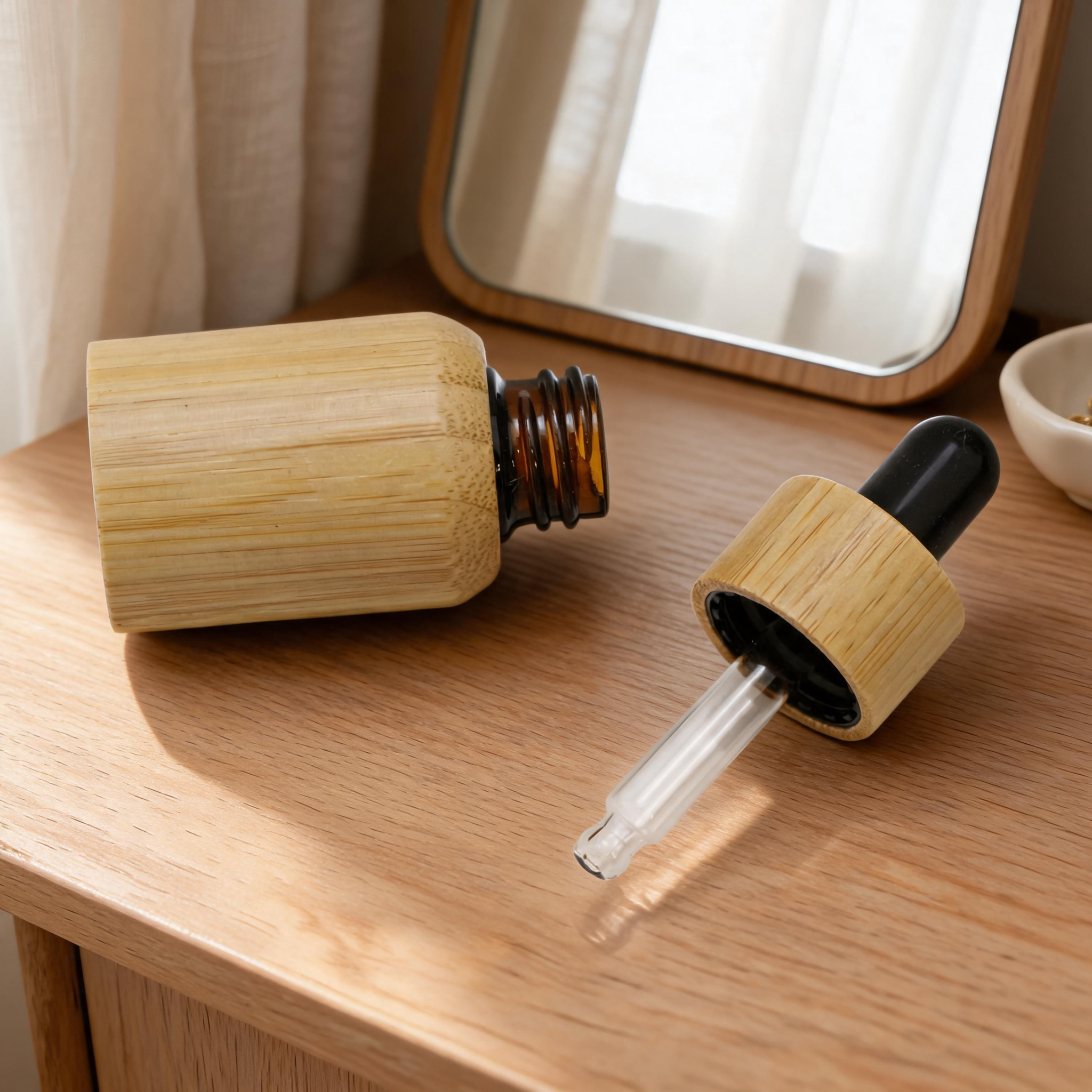 Wholesale 10ml 30ml 50ml Full Bamboo Glass Dropper Bottle Essential Oil Serum Skincare Cosmetic Packaging Container Wholesale 10ml 30ml 50ml Full Bamboo Glass Dropper Bottle Essential Oil Serum Skincare Cosmetic Packaging Container