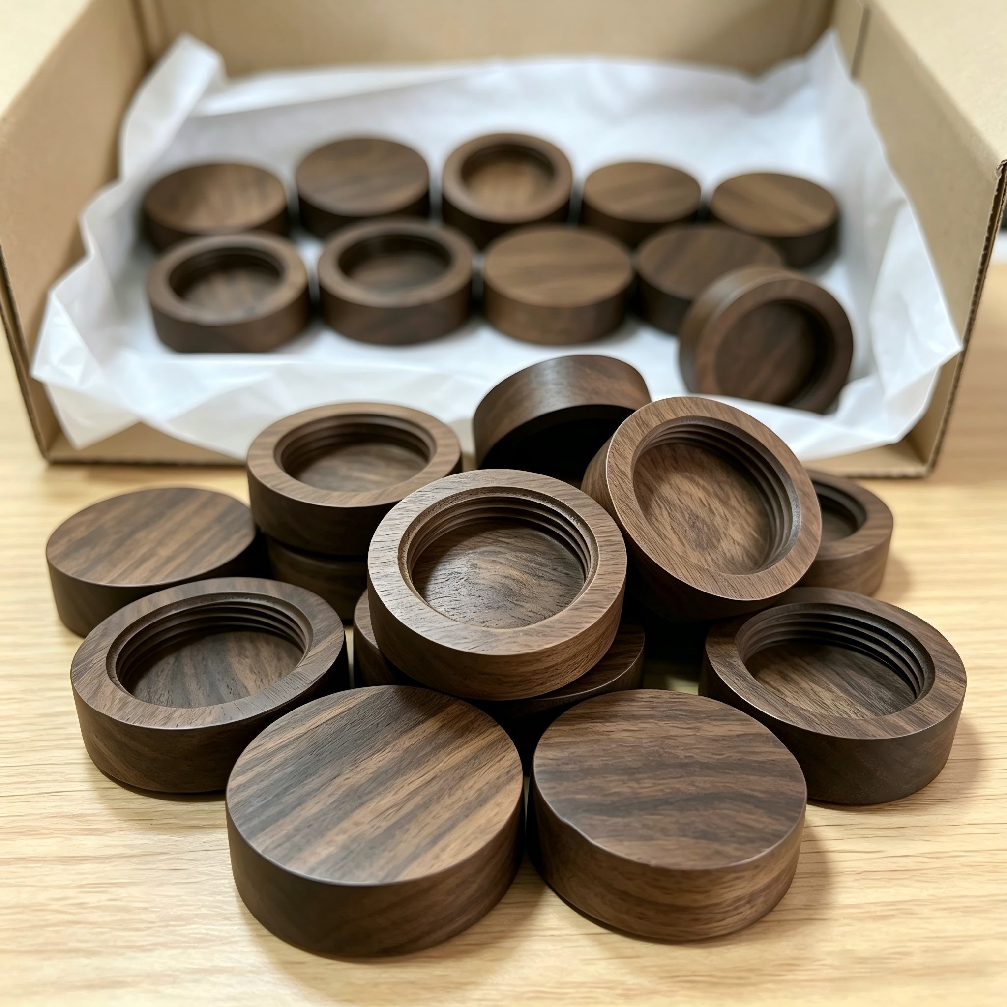 Factory Wholesale Hot Sale Natural Skincare Cosmetic Packaging Bamboo Lid Custom Wood Caps for Cream Jar Factory Wholesale Hot Sale Natural Skincare Cosmetic Packaging Bamboo Lid Custom Wood Caps for Cream Jar