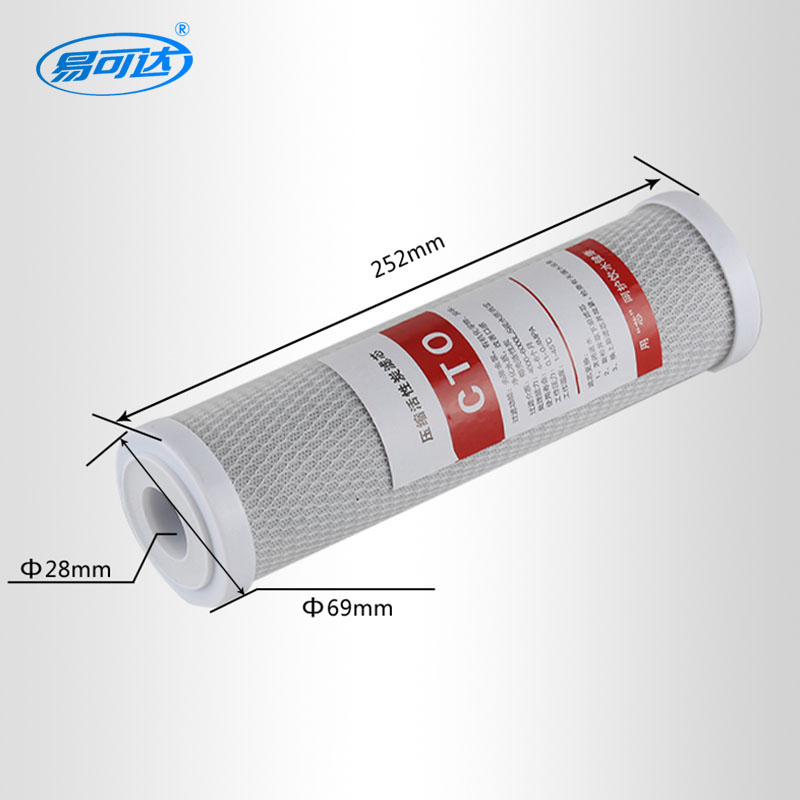 فلتر الكربون المنشط- 10 بوصة الكربون المضغوط CTO