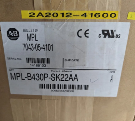 Сервомотор Allen Bradley MPL-B430P-SK22AA Бюллетень MPL LL