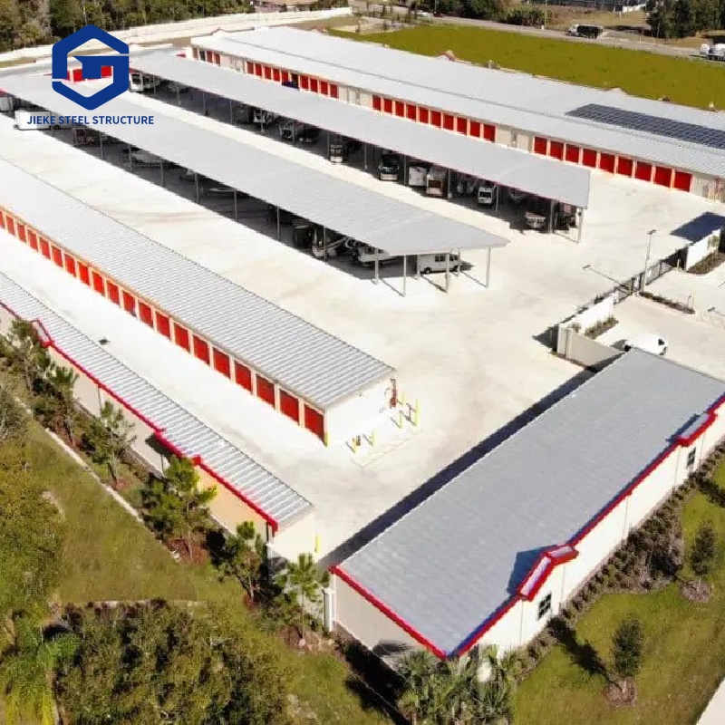 Modern Prefabricated Steel Structure Warehouse With Welded Frame Custom Made Solutions 3D Model Design 