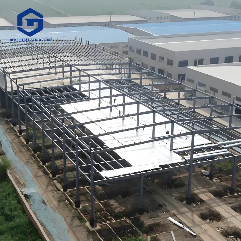 Prefabricated Metal Frame Industrial Production Hall Large Span Prefab Steel Structure Warehouse Building