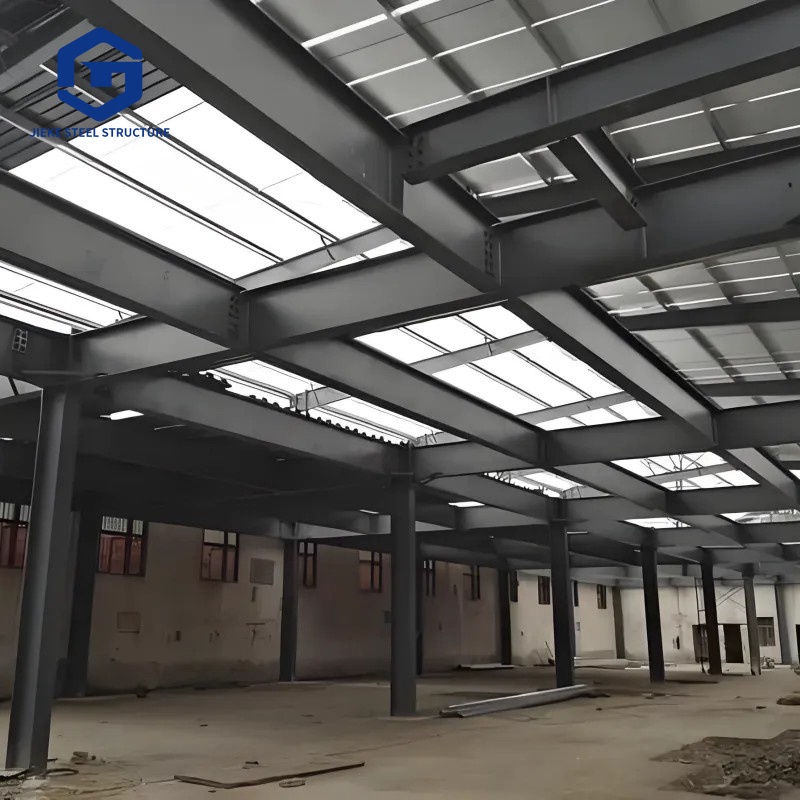 Prefabricated Metal Frame Industrial Production Hall Large Span Prefab Steel Structure Warehouse Building