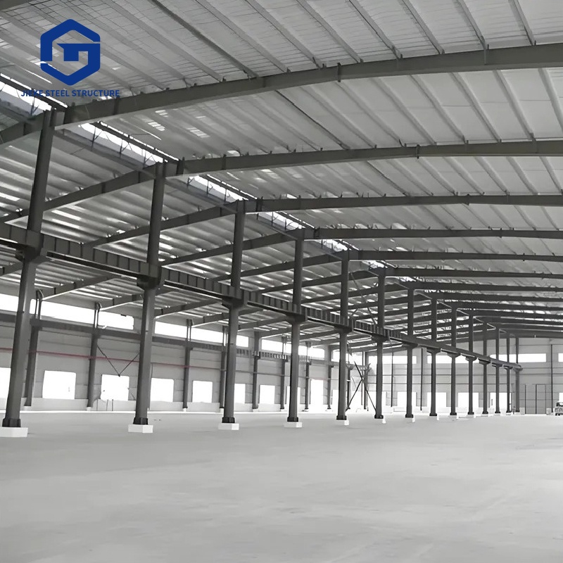 Prefabricated Metal Frame Industrial Production Hall Large Span Prefab Steel Structure Warehouse Building