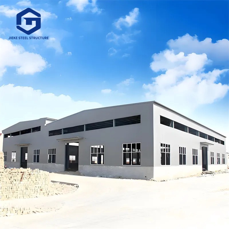 Prefabricated Metal Frame Industrial Production Hall Large Span Prefab Steel Structure Warehouse Building