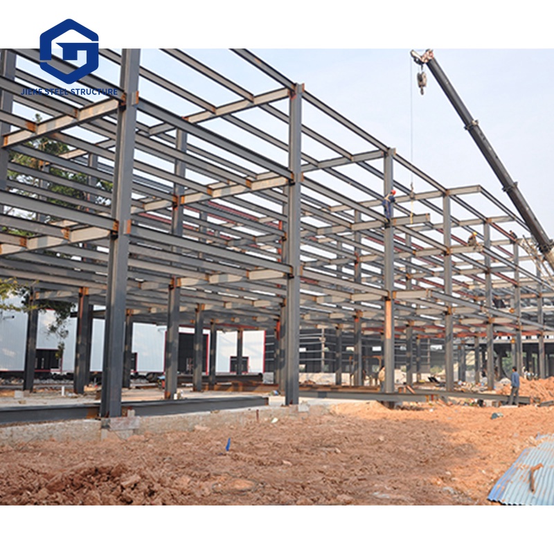 1000 Square Meter Prefabricated Ready Made Steel Structure Workshop Building For Food Factory
