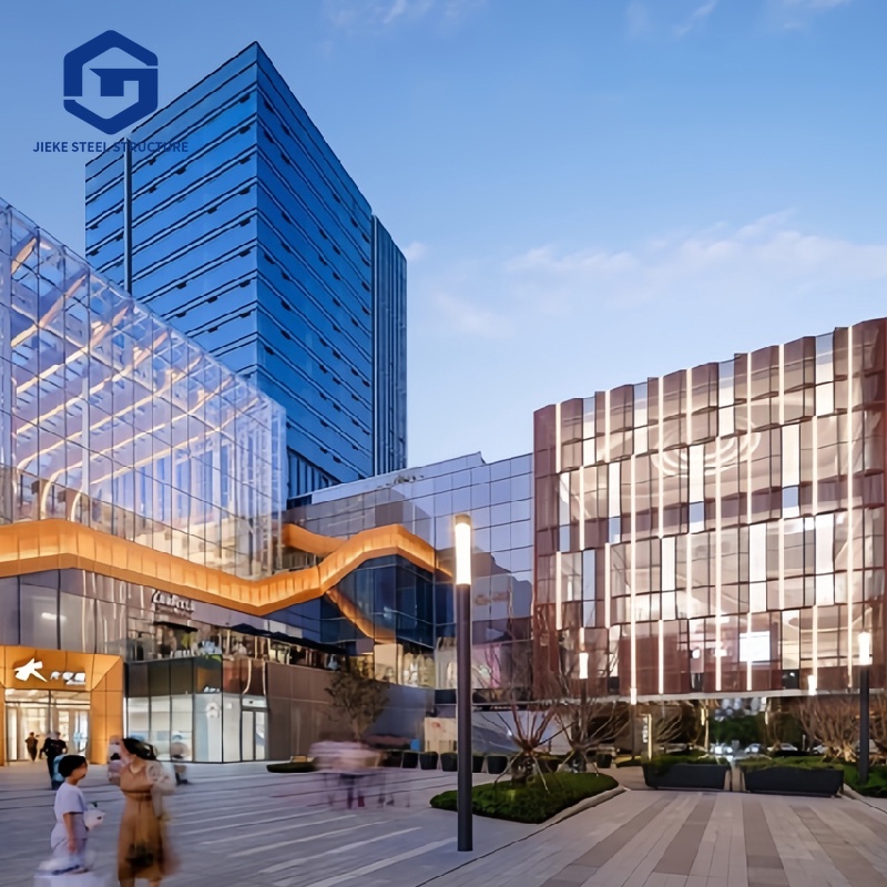 Prefabricated multi-layer steel structures are suitable for commercial and residential use.