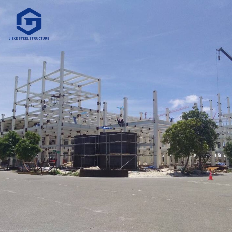 Customized Multi Story Light Steel Structure Commercial Office Hotel Garage Shed Buildings Steel Office Building