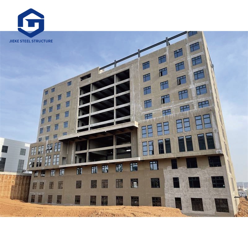 A multi-story high-strength steel structure building for office and residential purposes