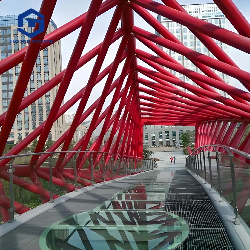 Steel Bridge Prefab Steel Truss Structure Bridge Design for Sale