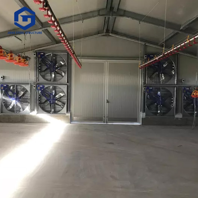 Quickly assembled prefabricated steel structure poultry farm shed construction layer chicken house