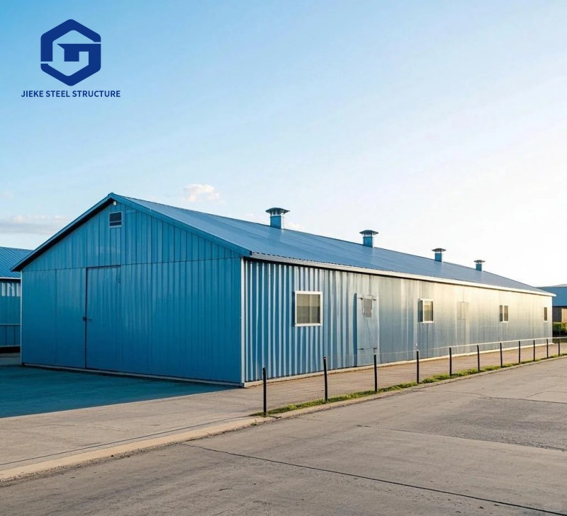 Quickly assembled prefabricated steel structure poultry farm shed construction layer chicken house