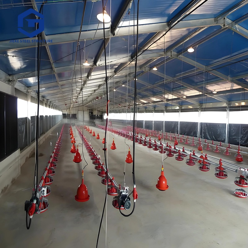 China Prefabricated Steel Structure Poultry House High-quality Metal Frame Building Chicken Farm
