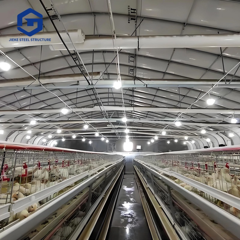 Large Scale Commercial Poultry Farm Prefabricated Metal Building Prefab Steel Structure Poultry House