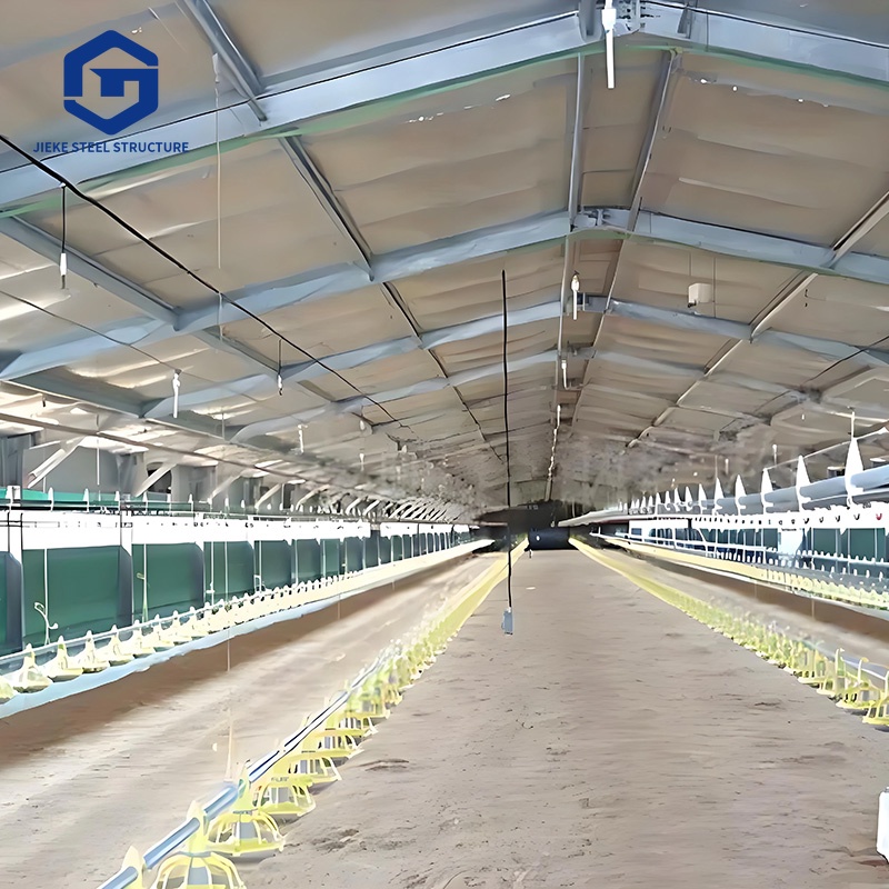 Large Scale Commercial Poultry Farm Prefabricated Metal Building Prefab Steel Structure Poultry House