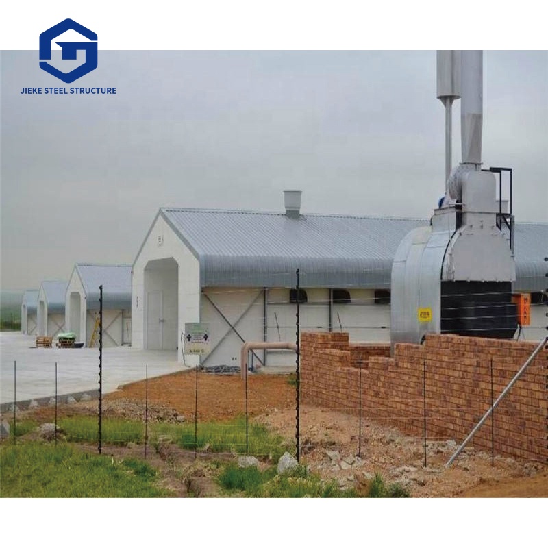 Steel Structure Pig Farming House Automatic Hog Shed Prefab Pig Pen Feeding System Pig House Kits Frame Cow Shed