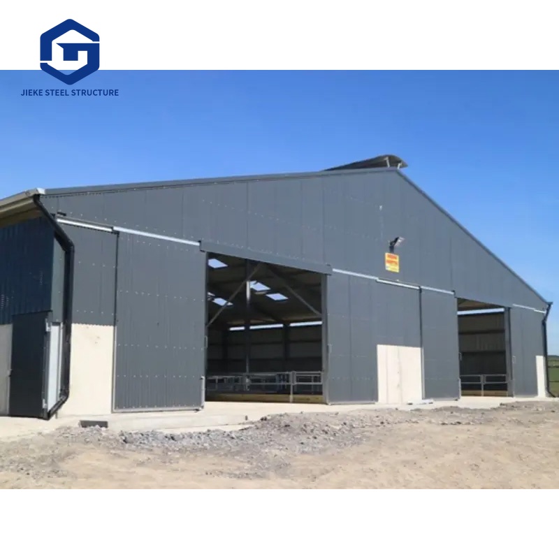 Large steel structure farmhouse building, suitable for sheep, cattle and pig farming
