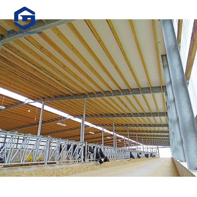 Construction of modern steel structure barns, prefabricated steel farmhouses, construction of barns, barn design, structural steel, barns