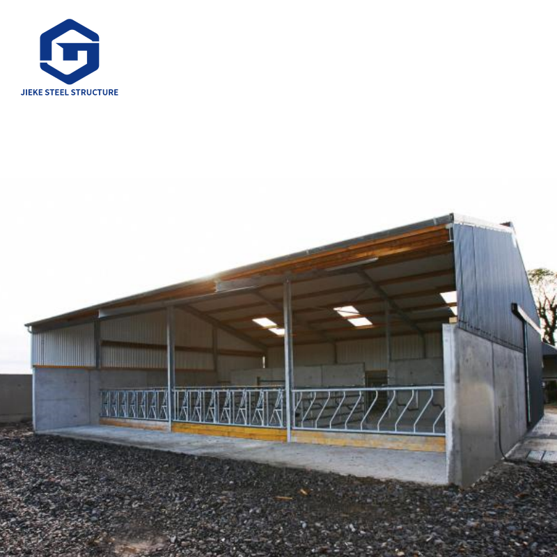 Custom Durable Steel Structure Cow Barn Prefabricated Ventilated Shed