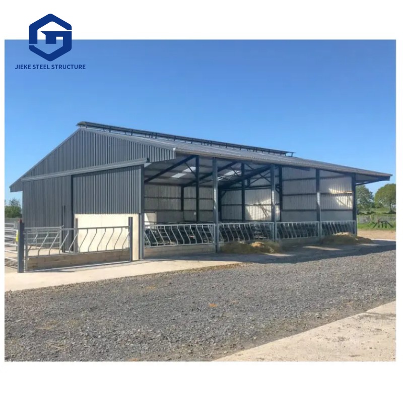 Prefab Cow Sheds Light Steel Frame Cowshed Metal Structure Cattle Farml House Building Construction