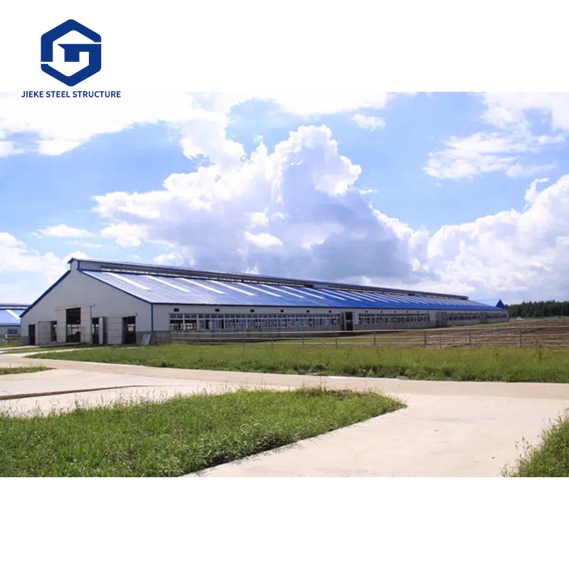 Farmhouse barn, cattle shed, steel structure prefabricated livestock shed