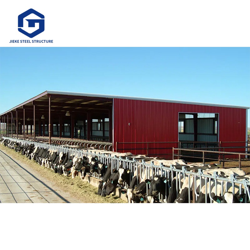 Farmhouse barn, cattle shed, steel structure prefabricated livestock shed
