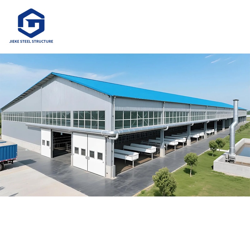 Livestock Farm Building House Sheds Cattle Frame Prefab Steel Structure Cow Barn Shelter