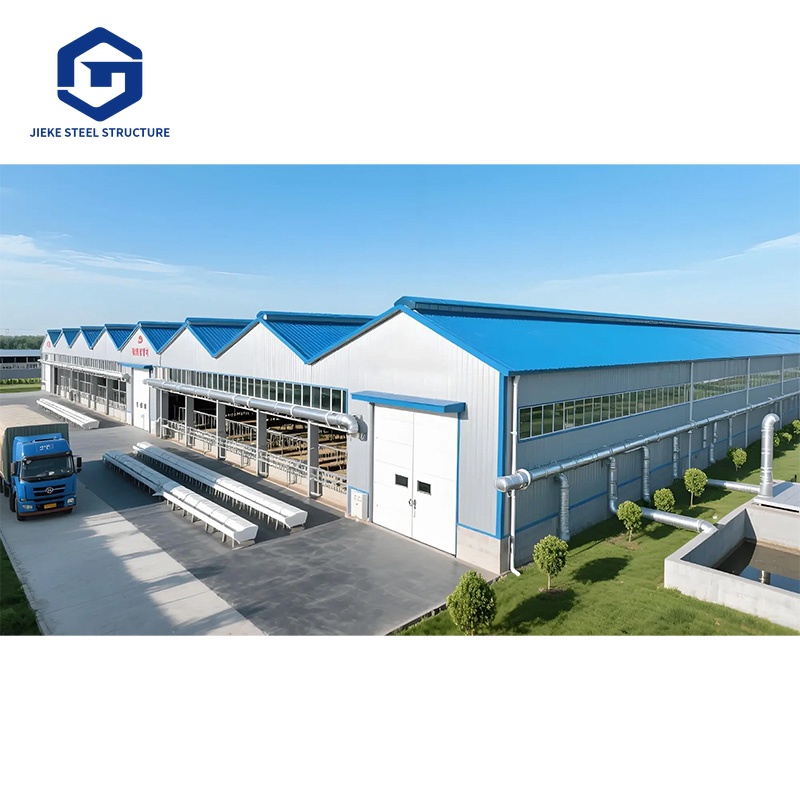 Livestock Farm Building House Sheds Cattle Frame Prefab Steel Structure Cow Barn Shelter