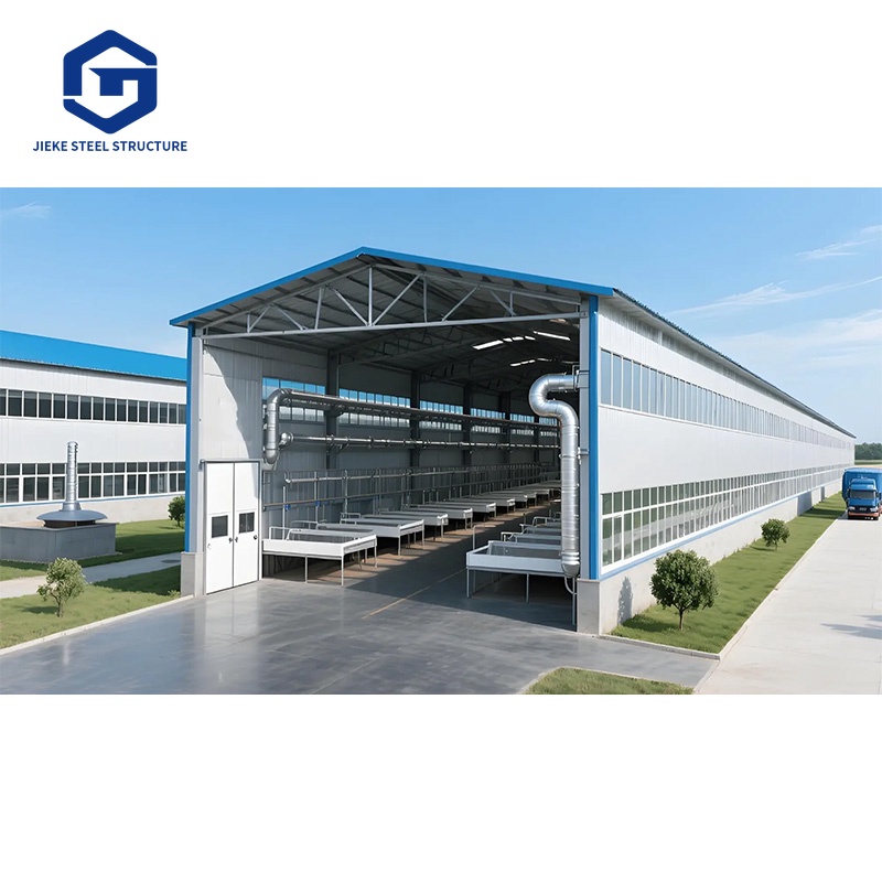 Livestock Farm Building House Sheds Cattle Frame Prefab Steel Structure Cow Barn Shelter