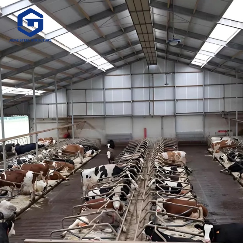 Livestock Farm Building House Sheds Cattle Frame Prefab Steel Structure Cow Barn Shelter
