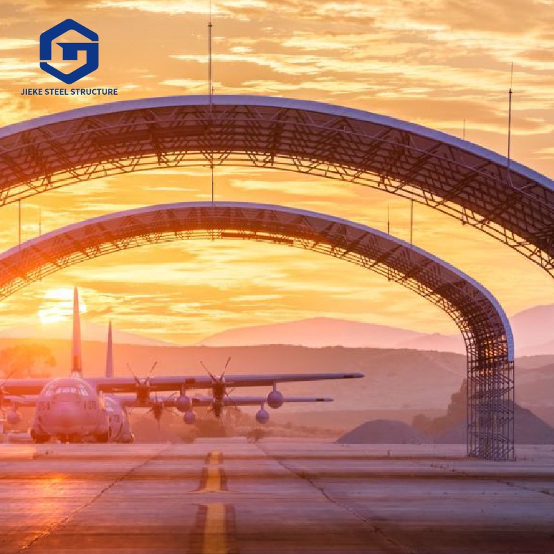 Aircraft Hangar Space Frame Roofing Steel Structure Airplane Warehouse Aviation Building Aircraft Maintenance Workshop