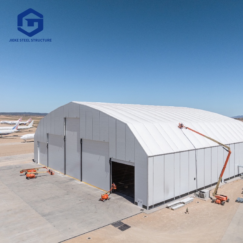 Aircraft Hangar Space Frame Roofing Steel Structure Airplane Warehouse Aviation Building Aircraft Maintenance Workshop