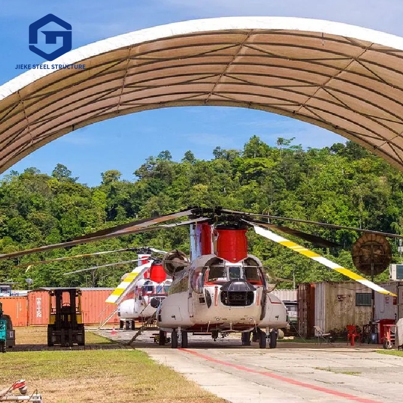 Aircraft Hangar Space Frame Roofing Steel Structure Airplane Warehouse Aviation Building Aircraft Maintenance Workshop