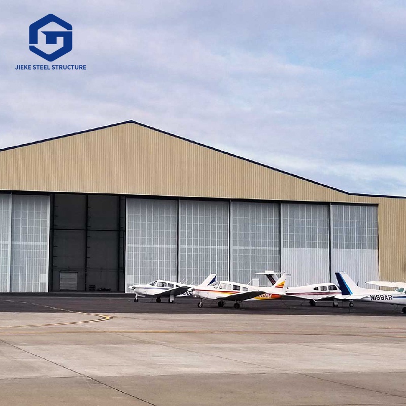 Customized Design Prefabricated Steel Structure Aircraft Hangar with Large Span Steel Frame Aircraft Hangar Building