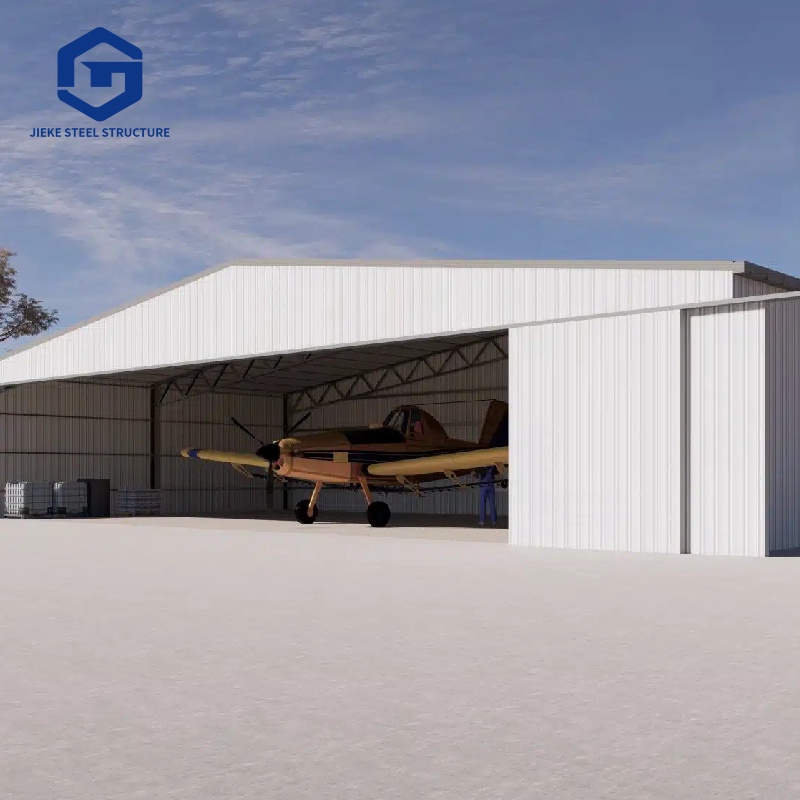 Customized Design Prefabricated Steel Structure Aircraft Hangar with Large Span Steel Frame Aircraft Hangar Building