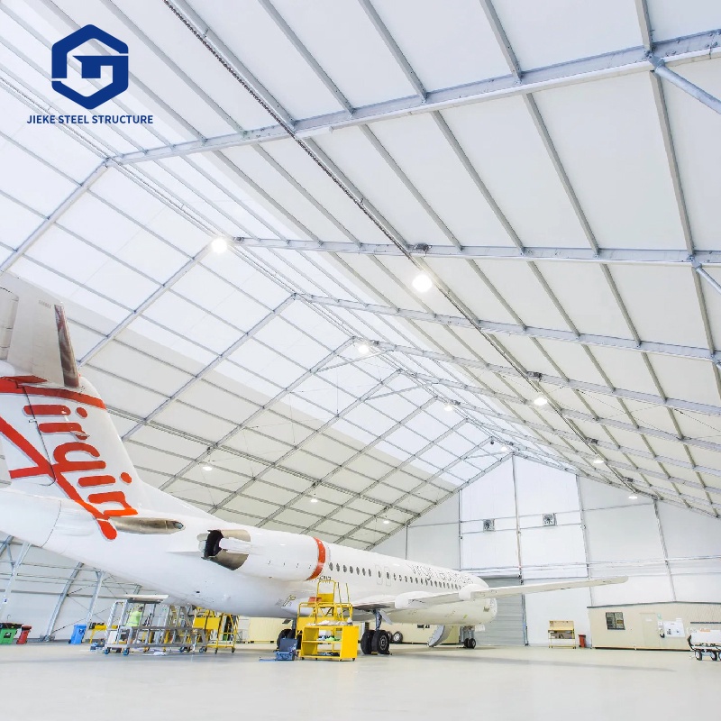 Customized Design Prefabricated Steel Structure Aircraft Hangar with Large Span Steel Frame Aircraft Hangar Building