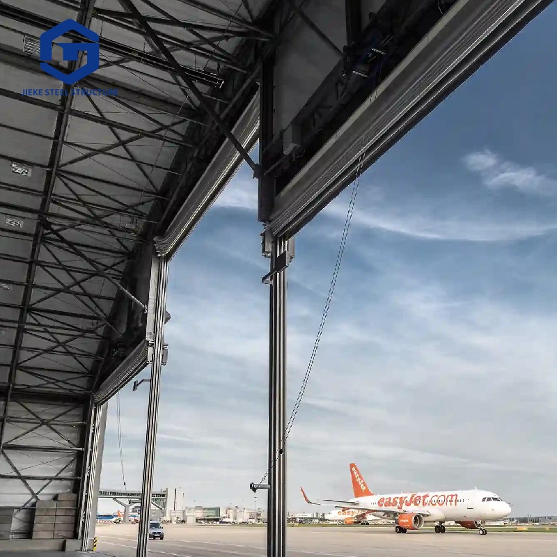 Customized Design Prefabricated Steel Structure Aircraft Hangar with Large Span Steel Frame Aircraft Hangar Building