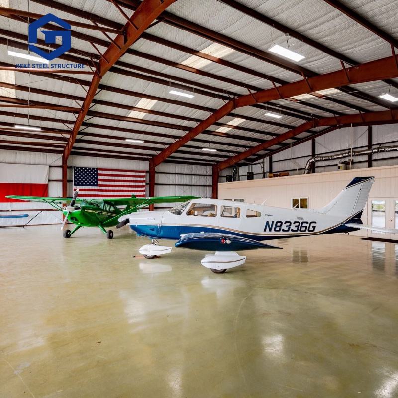 Simple installation of prefabricated steel structure buildings / workshops / aircraft hangars / building materials