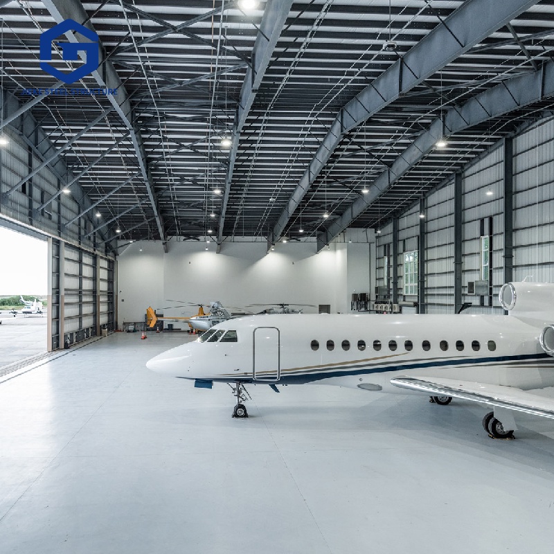 Simple installation of prefabricated steel structure buildings / workshops / aircraft hangars / building materials