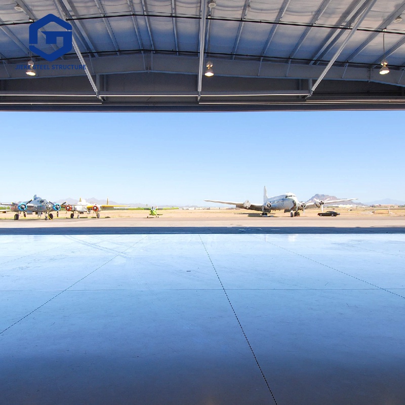 Large Span Metal Warehouse Buildings Modern Design Construction Steel Airplane Hangar