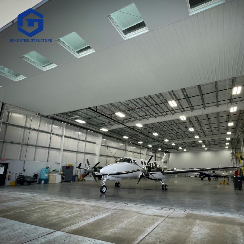 Large Span Metal Warehouse Buildings Modern Design Construction Steel Airplane Hangar