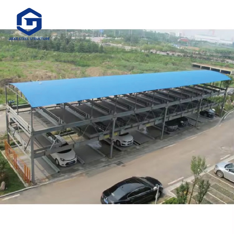 Removable Galvanized Steel Floor Multi Levels Steel Structure Car Parking Building Lot
